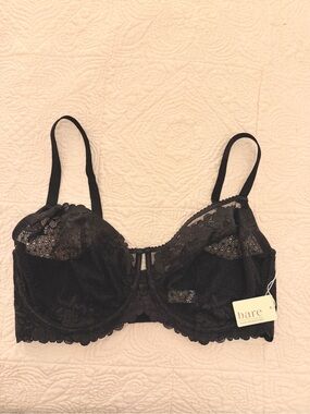 Bare Necessities Bare Balconette Black Bra 40G